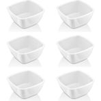 GastroPlast Kırılmaz Sosluk Seti 6’lı – Kahvaltılık, Reçellik, Meze ve Tatlı Servis Kabı | Isıya Dayanıklı Polikarbon Mini Kase | Ev ve Restoran Için - Beyaz - 50 ml