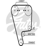 GATES 5170XS Triger Kayisi (129X240) Honda CIVIV Crx 1.6 12 / 16V (83 92) Integra 1.6 16V (86 89) Ct722 06141PG6305 (WM334929)