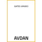 Gates 6PK893 Kanallı Kayış
