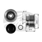 Gates OAP7108 Megane Clio II Kangoo Twing Symbol II 01 K9K K4M Alternatör Kasnağı