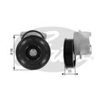 Gates T38203 Gergi Rulmanı