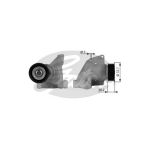 Gates T38316 Alternatör Gergi Rulmanı Kütüklü Focus 1.4 16V 1.6 16V 98-04