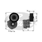 Gates T38440 Alternatör Gergi Rulmanı