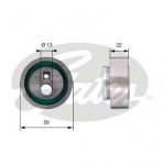 Gates T41129 Eksantrik Gergi Rulmanı
