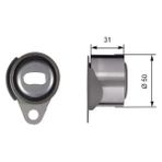 Gates T41157 Triger Gergi Bilyasi 1281084CT1 30855993 3343741
