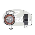 Gates T43140 Eksantrik Gergi Rulmanı