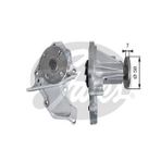 GATES WP0118 Devirdaim Mazda 121 Mazda II Fiesta 1.2 1.4 Zetec Focus 1.6 Zetec Fusion 1.4 Zetec S40 V50 1.25 1.4 1007714 YS6G8591A1D (WC176244)