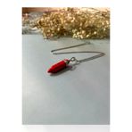 gattstone M7000698168 Mercan Görünümlü Kırmızı Firuze Çivi Kolye -%100 Orijinal