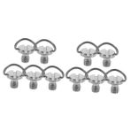 Gatuida 10 Parça 1/4 Kamera Montaj Vidası Tripod Montaj Vidası Kamera Vidalarının Değiştirilmesi Tripod Vidalı Bağlantı Tripod Montaj Adaptörü Tripod Vidası Ptz Demir - Nikel Kaplama Halka