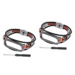 Gatuida 2 Bileklik Mi Band 5 Yedek Bant Mi Band 5 Saat Kayışı Kol Bandı Izle Yedek Aksesuar Eski Deri Kayış Saat Kayışı Değiştirme Darbeye Dayanıklı Kapak Izle Bohem Çinko Alaşım Toka