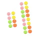 Gatuida 24 kapak, Joy Cover başparmak Conter Lite Caps sevimli renk, anahtarlı, silikon uyumlu, anahtar, tutuş, çıkartma, şapka, çubuk, , limon joystick tema için