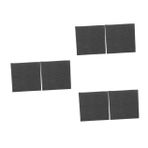 Gatuida 3 Takım Grafit Karbon Keçe Dedektör Bobini Sürme Kavrama Duvar Asılı Süslemeleri Yangın Söndürme Battaniyesi Ağır Hizmet Tipi Kaynak Battaniyesi Karbon Fiber Black 2 Adet * 3