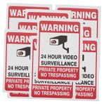 Gatuida 50 Sayfa uyarı çıkartmaları etiket güvenlik alarmı video hatırlatan duvar işareti kayıt giriş çıkartması yok 24 saat video işareti dış mekan logo çıkartmaları işaret yığını aplike