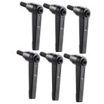 Gatuida 6 Düğme Cırcır Kolu Römork Krikosu Kolu Metal Kol Çinko Kolu Sıkma Kolu Cırcır Kolu Ayarlanabilir Basma Düğmesi Kolu Cırcır Kolu Basma Düğmesi Sıkma Kolu