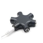 Gatuida 6 Kulaklık Adaptörü Hattı Böler Evrensel Adaptör Kulaklık Adaptörleri Bölücü Ayırıcı Kar Tanesi