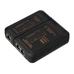 Gatuida Ağ Kablosu Test Cihazı Ethernet Kablosu Test Aracı Telefon Için Kablo Test Cihazı Süreklilik Test Cihazı Ağ Test Cihazı Ağ Kablosu Test Aracı Karın Kası Black