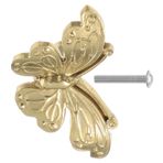 Gatuida Butterfly Sap Dressers Vintage Mutfak Çekçisi Dresser Dolaplar İçin Altın Topuzlar Çekiyor Kelebek Dolap Tutamak Antika Kapı Çekme Saplama Dekoratif Düğmeler Altın Pirinç