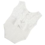 Gatuida Düz Renk Tulum Kız Bebek Dantel Romper Bodysuit Romper Tulum Kıyafetler Bebek Romper Tulum Kız Elbise Bebek Kız Giyim Kız Çocuk Fotoğraf Polyester Tek Parça Pantolon Beyaz