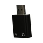 Gatuida Usb Harici Kartı Stereo Kulaklık Adaptörü Dizüstü Adaptörü Dizüstü Bilgisayarlar Için Bilgisayar Adaptörleri Jak Adaptörü Not Defteri Mikrofon Pencereler Alüminyum Alaşım