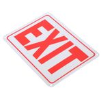Gatuida Yansıtıcı logo duvar güvenlik işareti ticari çıkış işaretleri Çıkış işareti Çıkış tabelası iş için çıkış işaretleri çıkış gösterge işareti yön göstergesi alüminyum alaşım kırmızı