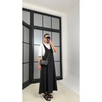 GAUS CO Siyah Twst Model Elbise Tshirt İkili Takım GAUS-01442