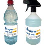 Gaz yağı Kerosen 1 lt Pet ve 1 lt Sprey Gaz Lambası Gaz Sobası Zift Zincir Temizleyici