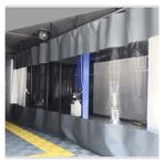 Gazebo Garaj için Şeffaf Su Geçirmez PVC Dış Mekan Perdesi Rüzgar Geçirmez ve Yağmur Geçirmez Yaşlanma Karşıtı ve Yalıtım Araba Yıkama Bölmesi için İdeal 4.6x2.5m