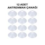 GAZELMANYA 12'li Antrenman Çanağı İdman Çanağı Tas Antrenman Şapkası Eğitim Konisi Parkur Konisi Spor Çanağı