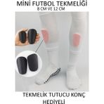 Gazelmanya Profesyonel Mini Tekmelik Konçlu Prof Çocuk Tekmeliği 2 Adet Futbol Tekmelik Sporcu Tekmeliği - Siyah