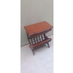 Gazete 18072 Sehpa Model Kayın MDF tabla Ceviz Boya Tutmalık Kutu sevk El yapım