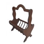 Gazete Sehpa 12621 Model Kayın Mdf Torna Tabla Parlak Ceviz Boya Tutmalık El Yapı