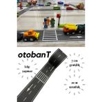 Gazi Kırtasiye Otobant Eğitici ve Eğlenceli Yol Yapım Bandı - Çocuk Trafik Bantı - Road Tape Oyun Bandı - Siyah