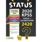 Gazi Kitabevi Status 2020 Kpss Hukuk - 1 Çalışma Kitabı - B. Fatih Avşar