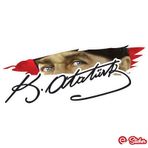 Gazi Mustafa Kemal Atatürk Imza Türk Bayrağı Sticker 20 X 8,5 Cm (488599080)