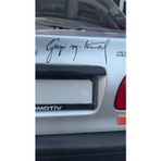 Gazi Mustafa Kemal Oto Sticker Siyah 25X9