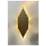 gaziantepavize Elektrikli Taç Mahal Gold Metal Dekoratif Günışığı Duvar Aplik - Led Dahildir (PİLLİ DEĞİLDİR)