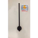 gaziantepavize Elektrikli Zümrüt 50cm Siyah Kasa Modern Dekoratif Beyaz Işık Led Duvar Aplik (PİLLİ DEĞİLDİR)