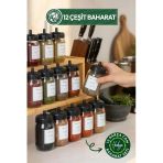 gaziantepli bereket ana baklava & yöresel 12 ADET 100 GR. BAHARAT SETİ (12 PARÇA CAM BAHARATLIK HEDİYE)