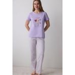 Gazpacho Lila Pantolon Pijama Takımı