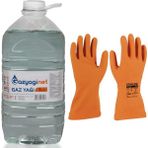Gazyaginet Gaz yağı Kerosen 5 Litre + Starline Stl-55 Kimyasal Eldiven 8-8,5