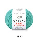 Gazzal 3426 Turkuaz Baby Cotton Xl El Örgü Ipi