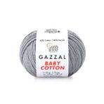 Gazzal 3430 Gri Baby Cotton Xl El Örgü İpi