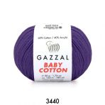 Gazzal 3440 Mor Baby Cotton El Örgü Ipi
