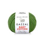 Gazzal 3449 Yeşil Baby Cotton El Örgü Ipi