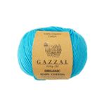 Gazzal 424 Turkuaz Organic Baby Cotton El Örgü İpi