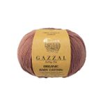 Gazzal 433 Kahverengi Organic Baby Cotton El Örgü Ipi
