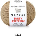 Gazzal Baby Cotton Amigurumi 50GR - Örgü Ipi - Bej