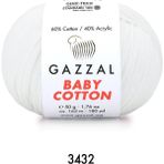 Gazzal Baby Cotton Amigurumi 50GR - Örgü Ipi - Beyaz