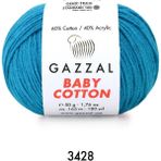 Gazzal Baby Cotton Amigurumi 50GR - Örgü Ipi - Koyu Turkuaz