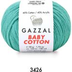 Gazzal Baby Cotton Amigurumi 50GR - Örgü Ipi - Turkuaz